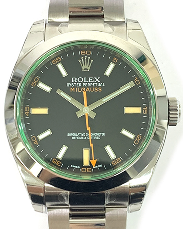 2017 Rolex Milgauss 40MM Black Dial Oyster Bracelet (116400GV)