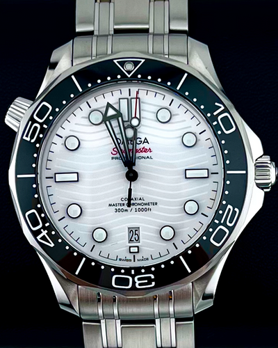2023 Omega Seamaster Diver 300M 42MM White Dial Steel Bracelet (210.30.42.20.04.001)