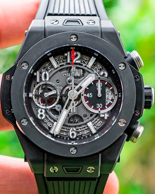 Hublot Big Bang Unico Black Magic 42MM Skeleton Dial Rubber Strap (441.CI.1170.RX)