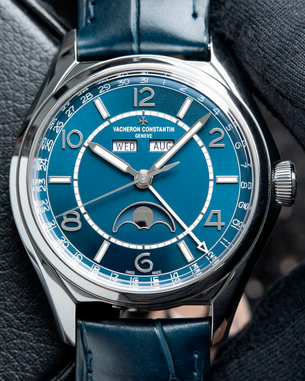 2020 Vacheron Constantin Fiftysix 40MM Blue Dial Leather Strap (4000E/000A-B548)