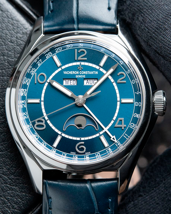 2020 Vacheron Constantin Fiftysix 40MM Blue Dial Leather Strap (4000E/000A-B548)