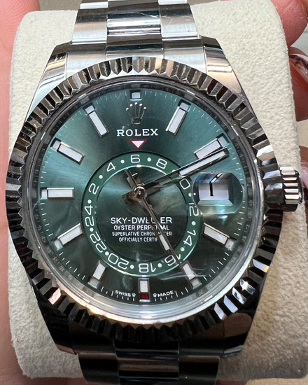 2023 Rolex Sky-Dweller 42MM Mint Green Dial Oyster Bracelet (336934)