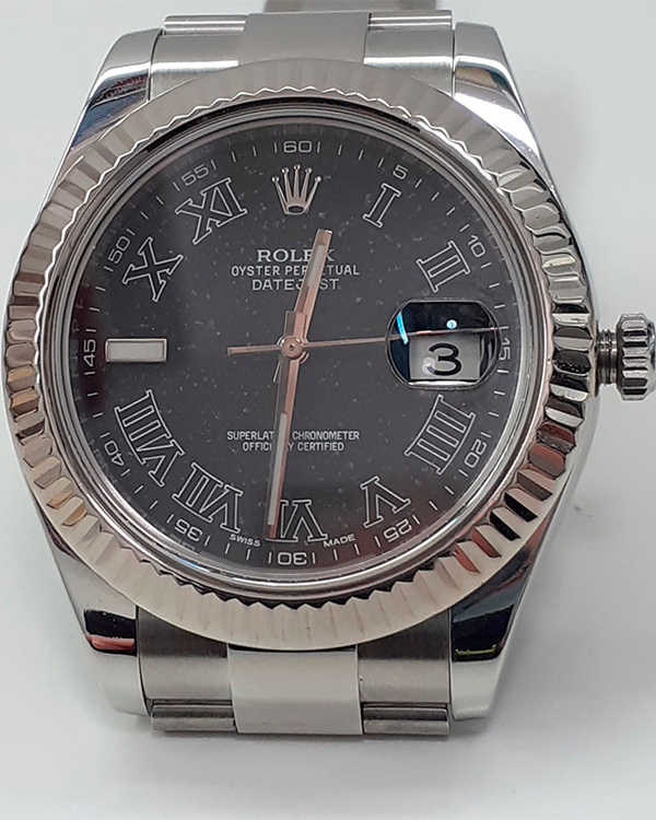 Rolex Datejust II 41MM Black Dial Oyster Bracelet (116334)