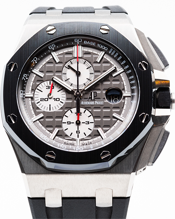 No Reserve - 2017 Audemars Piguet Royal Oak Offshore 44MM Grey Dial Rubber Strap (26400IO.OO.A004CA.01)