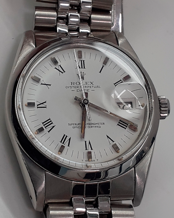 Rolex Oyster Perpetual Date 34MM White Dial Steel Bracelet (15000)