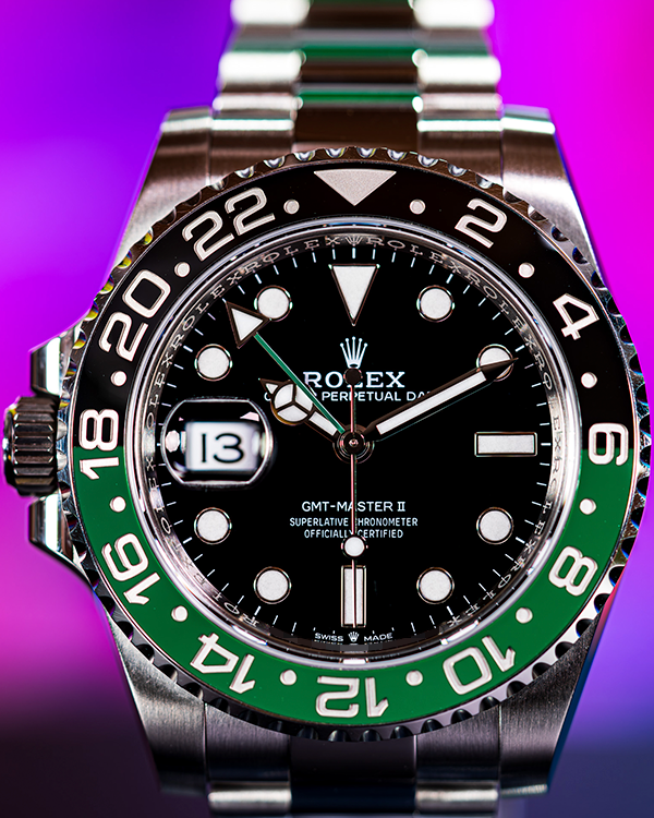 2023 Rolex GMT-Master II "Sprite" 40MM Black Dial Oyster Bracelet (126720VTNR)