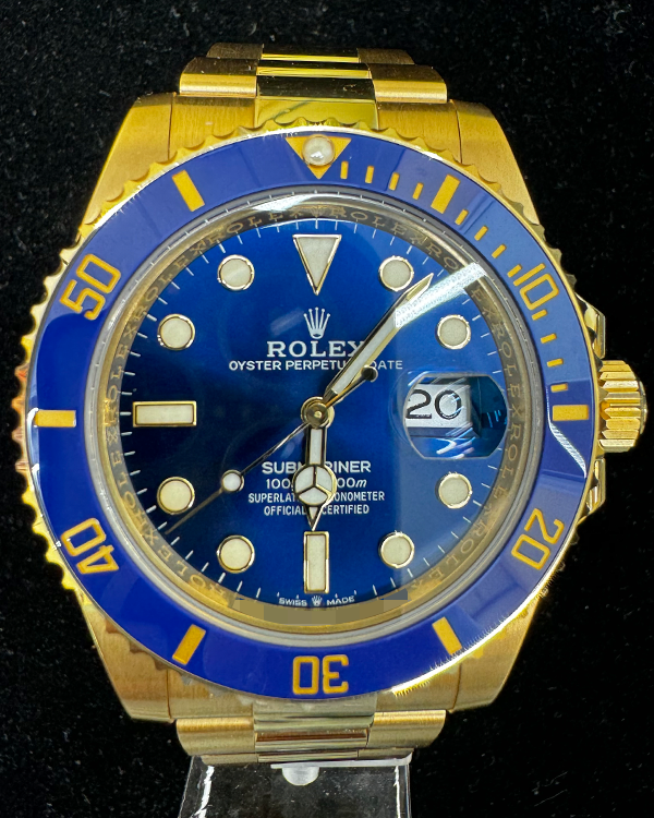 2023 Rolex Submariner Date 41MM Blue Dial Yellow Gold Bracelet (126618LB)