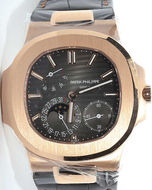 2021 Patek Philippe Nautilus 40MM Brown Dial Leather Strapp (5712R-001)