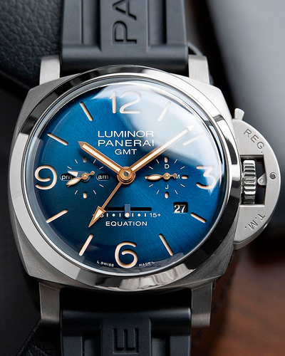 2023 Panerai Luminor Equation Of Time 8 Days 47MM Blue Dial Rubber Strap (PAM00670)