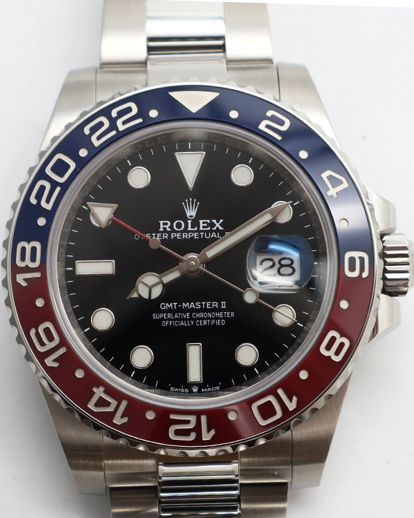 2022 Rolex GMT-Master II "Pepsi" 40MM Black Dial Oyster Bracelet (126710BLRO)