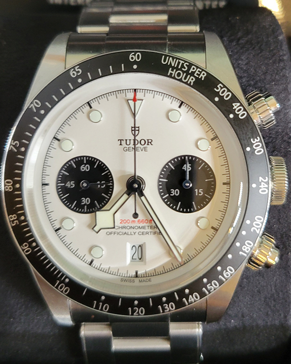 2021 Tudor Black Bay Chrono "Panda" 41MM White Dial Steel Bracelet (79360N)