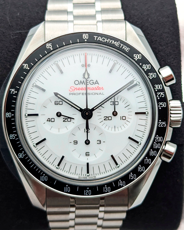 2024 Omega Speedmaster Professional Moonwatch 42MM White Dial Steel Bracelet (310.30.42.50.04.001)