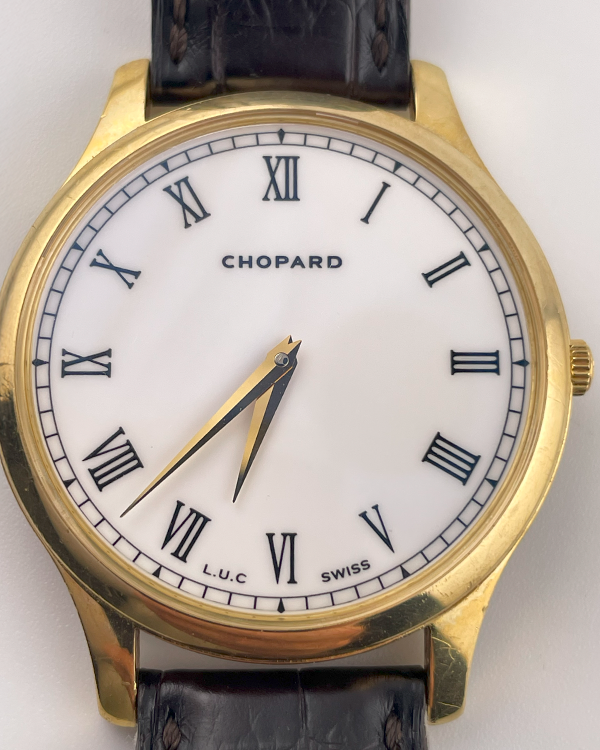 Chopard L.U.C. 39.5MM White Dial Leather Strap (161902)