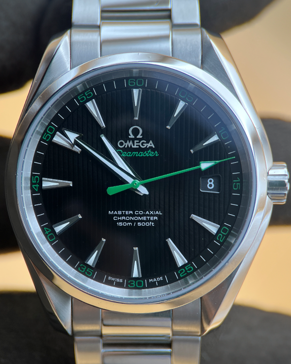 2015 Omega Seamaster Aqua Terra Golf Edition 41.5MM Black Dial Steel Bracelet (231.10.42.21.01.004)