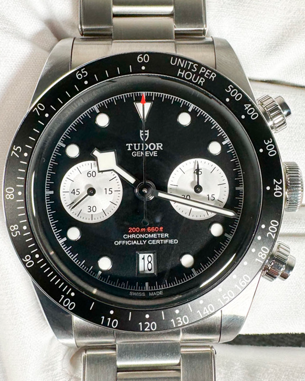 2021 Tudor Black Bay Chronograph 41MM Black Dial Steel Bracelet (M79360N-0001)