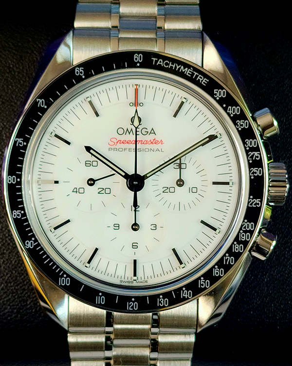 2024 Omega Speedmaster Professional Moonwatch 42MM White Dial Steel Bracelet (310.30.42.50.04.001)