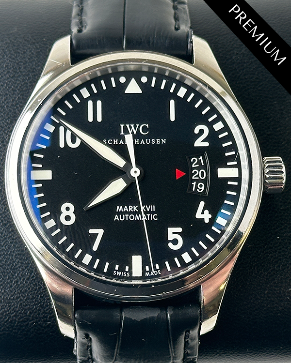 2016 IWC Schaffhausen Pilot Mark XVII 41MM Black Dial Leather Strap (IW326501)