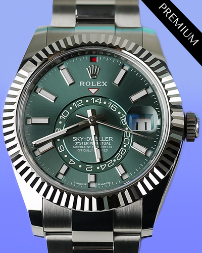 2024 Rolex Sky-Dweller 42MM Green Dial Oyster Barcelet (336934)