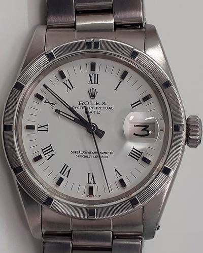 Rolex Oyster Perpetual Date 34MM White Dial Oyster Bracelet (1501)