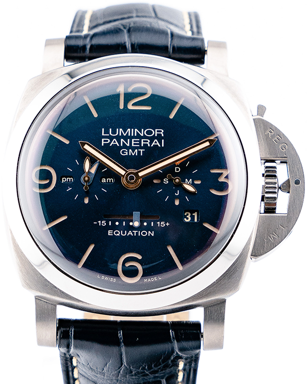 2016 Panerai Luminor Equation of Time 47MM Blue Dial Leather Strap (PAM00670)