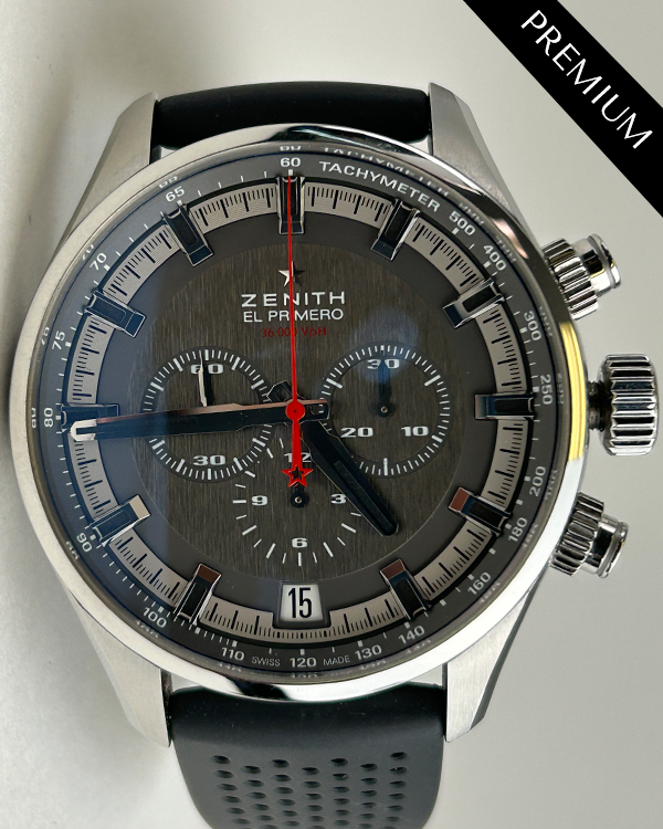 Zenith El Primero Sport 45MM Grey Dial Rubber Strap (03.2280.400/91.R576)