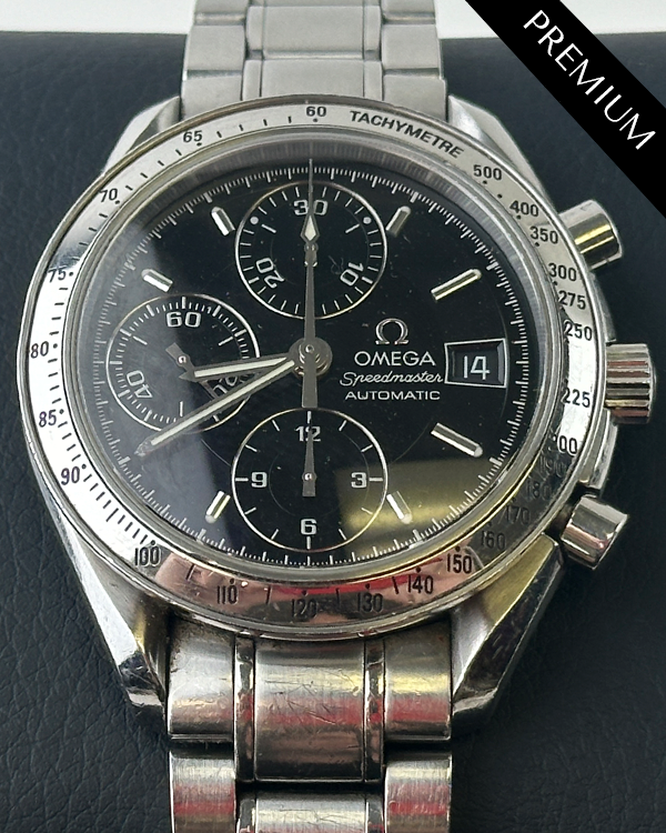 Omega Speedmaster Date 39MM Black Dial Steel Bracelet (3513.50.00)