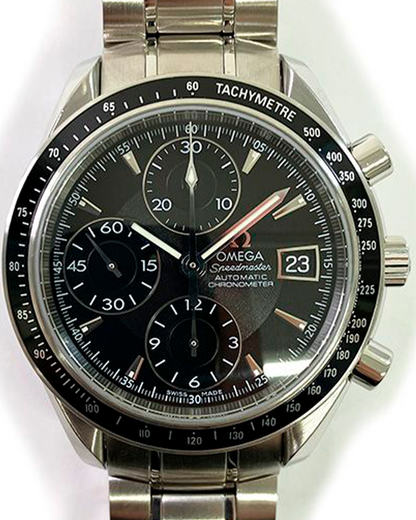 2014 Omega Speedmaster Date 40MM Black Dial Steel Bracelet (3210.50.00)