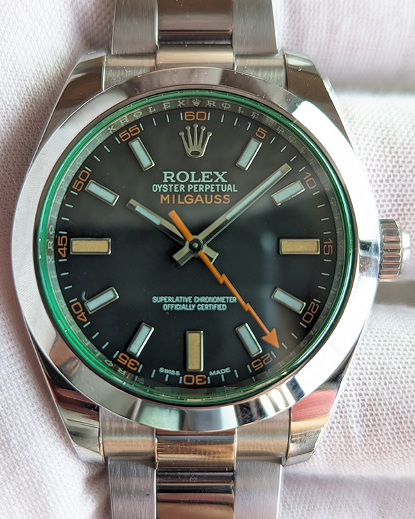 2020 Rolex Milgauss 40MM Black Dial Oyster Bracelet (116400GV)