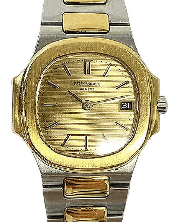 Patek Philippe Nautilus 27MM Quartz Champagne Dial Two-Tone Bracelet (4700)