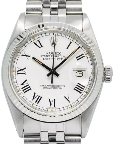 Rolex Datejust 36MM White Dial Jubilee Steel Bracelet (16014)