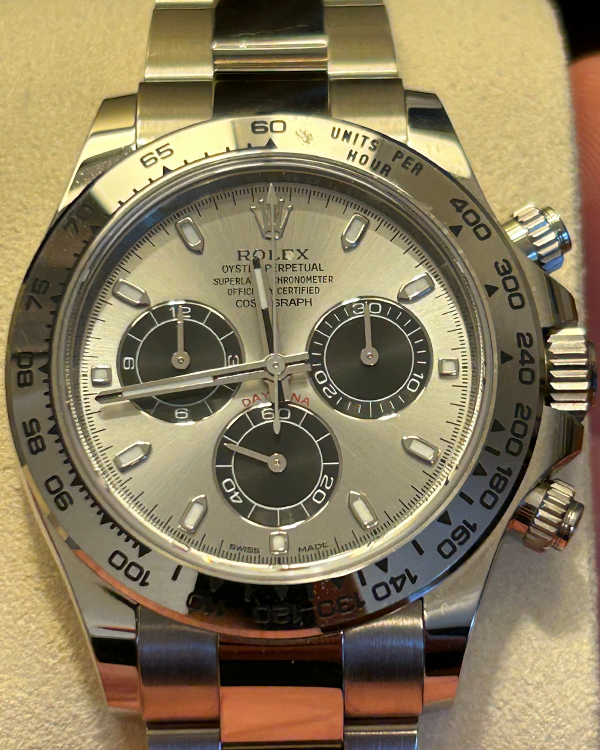 2023 Rolex Daytona 40MM Silver Dial White Gold Oyster Bracelet (116509)