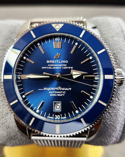 2022 Breitling Superocean Heritage II B20 46MM Blue Dial Steel Bracelet (AB2020161C1A1)