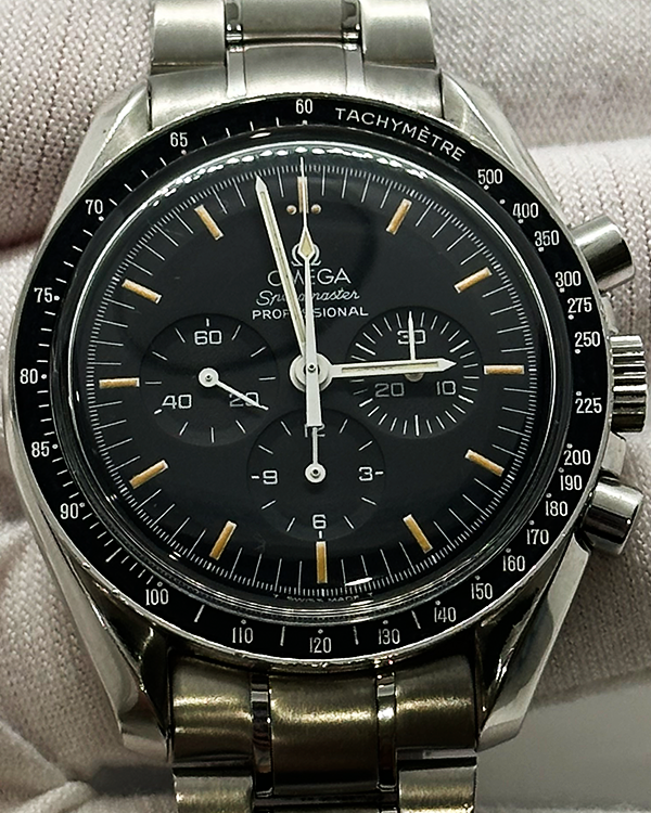 Omega Speedmaster Professional Moonwatch 42MM Black Dial Steel Bracelet (345.0808)