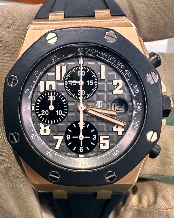 Audemars Piguet Royal Oak Offshore Chronograph 42MM Grey Dial Rubber Strap (259400K.00.D002CA.01)