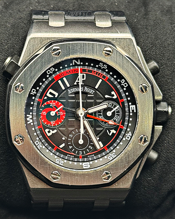 2007 Audemars Piguet Royal Oak Offshore Alinghi Polaris L.E. 44MM Black Dial Leather Strap (26040ST.OO.D002CA.01)