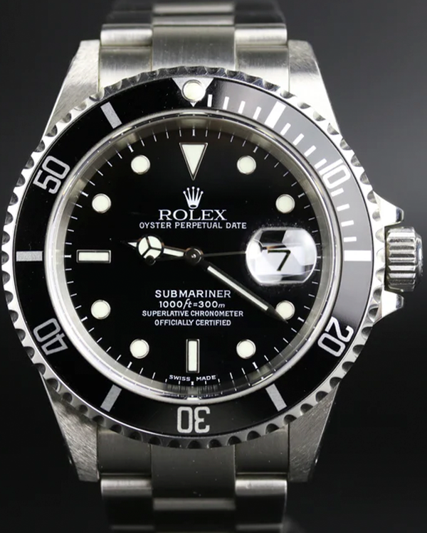 2000 (P Serial) Rolex Submariner Date 40MM Black Dial Oyster Bracelet (16610)