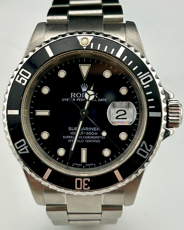 2004 (F Serial) Rolex Submariner Date 40MM Black Dial Oyster Bracelet (16610)