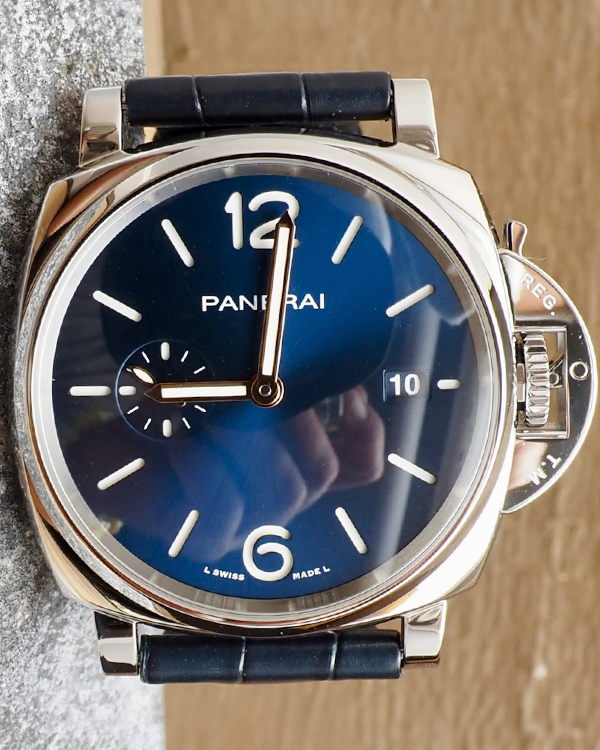 2021 Panerai Luminor Due 42MM Blue Dial Leather Strap (PAM01274)