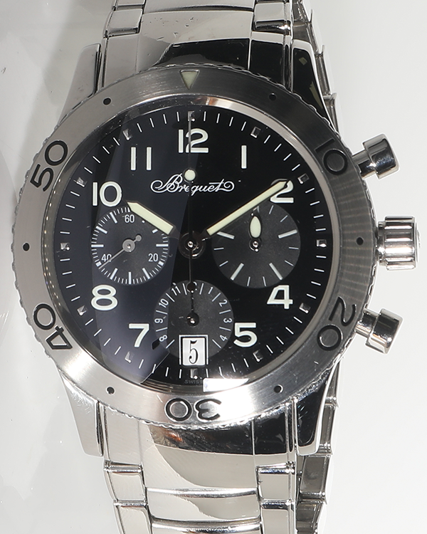 Breguet Type XX Transatlantique 40MM Black Dial Steel Bracelet (3820ST/H2/SW9)