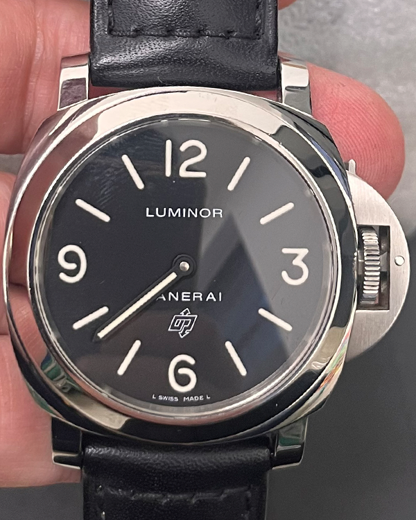 2013 Panerai Luminor Base Logo 44MM Black Dial Leather Strap (PAM00000)