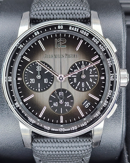 Audemars Piguet Code 11.59 "Smoky" 41MM Grey Dial Rubber/Textile Strap (26393NB.OO.A002KB.01)
