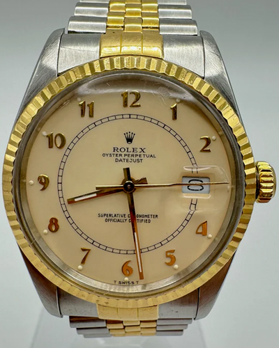 1987 Rolex Datejust 36MM "Vintage Boiler Gauge" Dial Two-Tone Jubilee Bracelet  (16013)