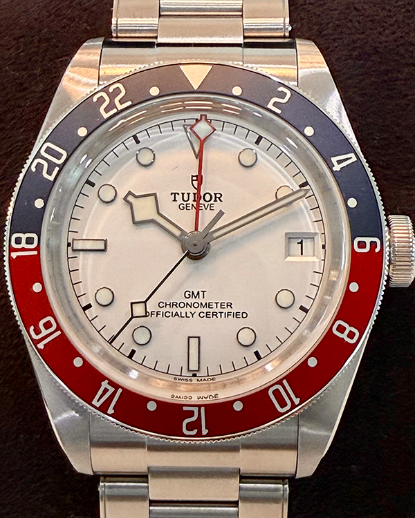 No Reserve - 2023 Tudor Black Bay GMT "Pepsi" 41MM White Dial Steel Bracelet (79830RB)