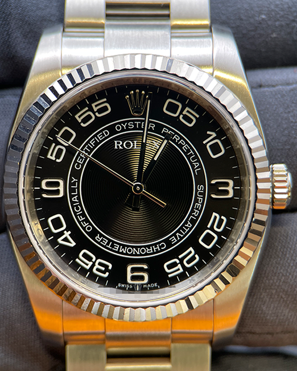 2010 Rolex Oyster Perpetual 36MM Black Dial Oyster Bracelet (116034)