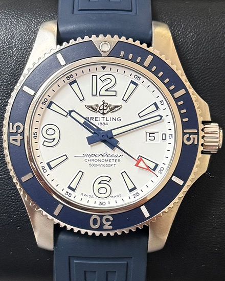 Breitling Superocean 42MM White Dial Rubber Strap (A17366)