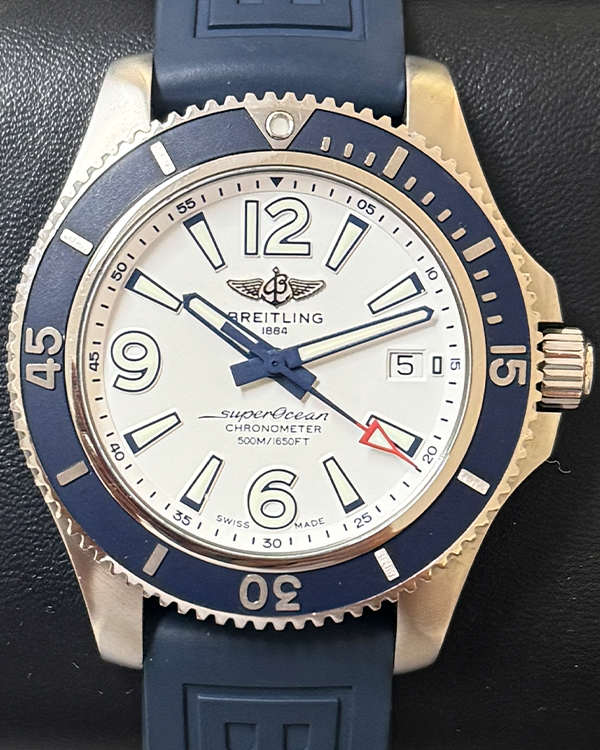 Breitling Superocean 42MM White Dial Rubber Strap (A17366)