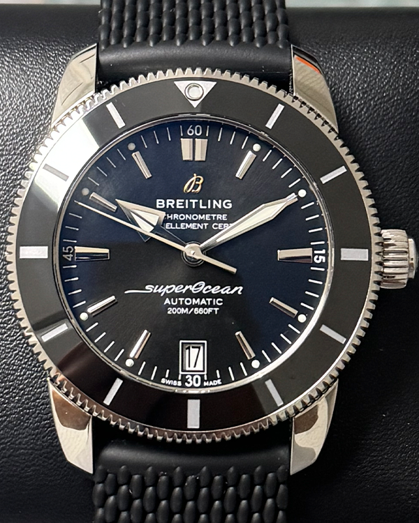 Breitling Superocean Heritage II 42MM Black Dial Rubber Strap (AB2010)