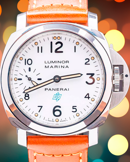 Panerai Luminor Marina 44MM White Dial Leather Strap (PAM00660)
