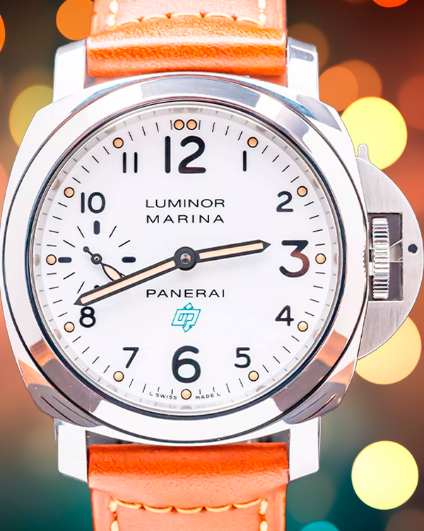 Panerai Luminor Marina 44MM White Dial Leather Strap (PAM00660)