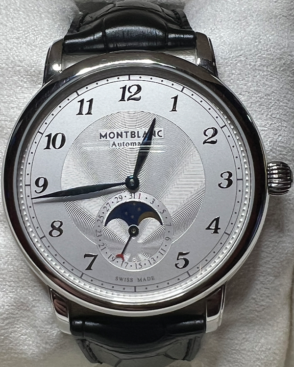 2020 Montblanc Star Legacy Moonphase 42MM Silver Dial Leather Strap (MB116508)